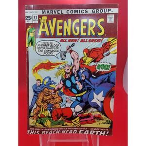 Avengers #93 Marvel 1971 Kree-Skrull War Key Issue Neal Adams Cover